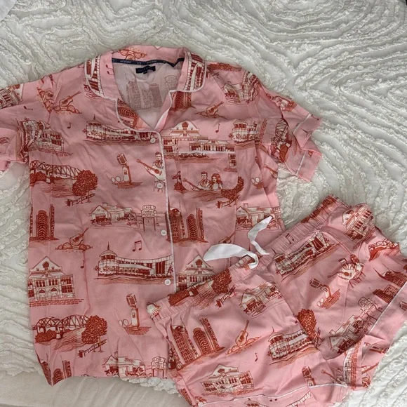 Katie Kime Nashville Toile Pajama Set - Picture 1 of 5